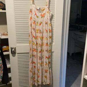 Paper Heart Maxi dress